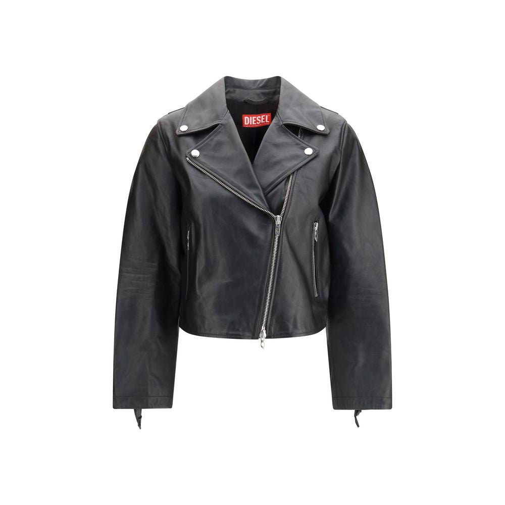 Black Calf Leather Bos Taurus Leather Jacket