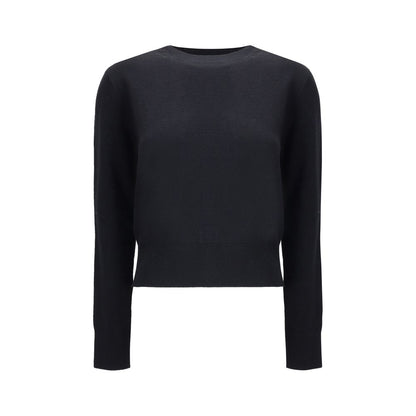 Black Merino Wool Sweatshirt