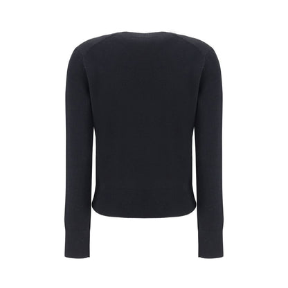 Black Merino Wool Sweatshirt