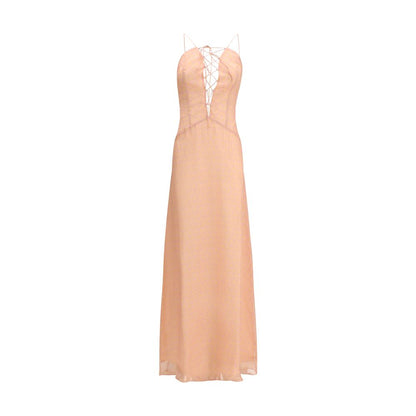 Multicolor Silk Casual Dress