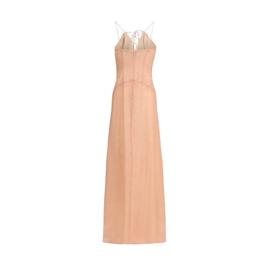 Multicolor Silk Casual Dress