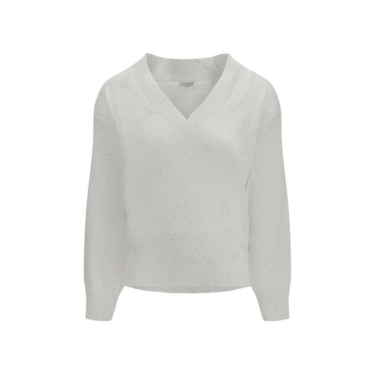 White Linen Sweatshirt