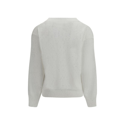 White Linen Sweatshirt