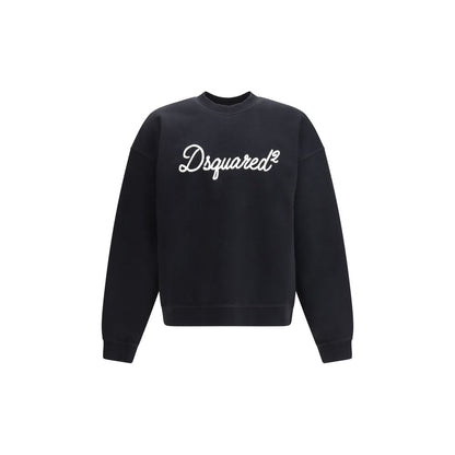 Black Cotton Sweatshirt