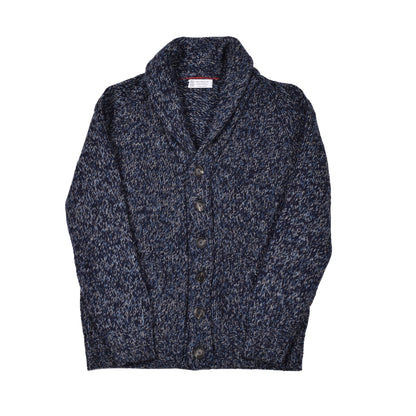 Blue Wool Cardigan