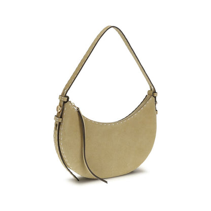 Beige Calf Leather Bos Taurus Shoulder Bag