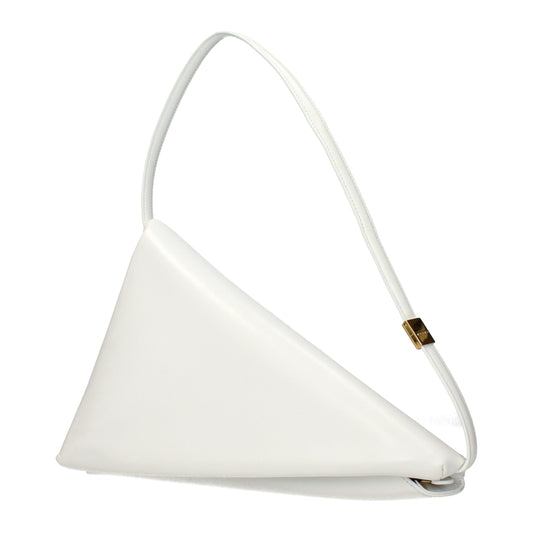 White Leather Shoulder Bag