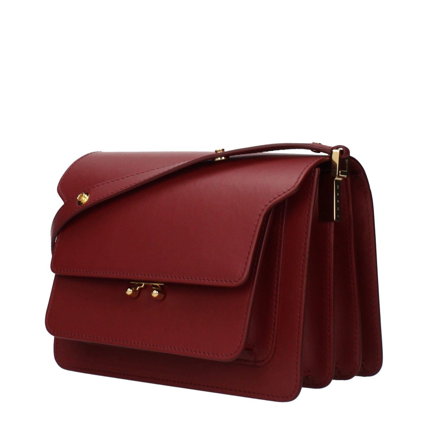 Red Leather Shoulder Bag