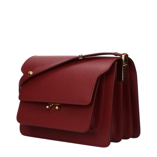 Red Leather Shoulder Bag