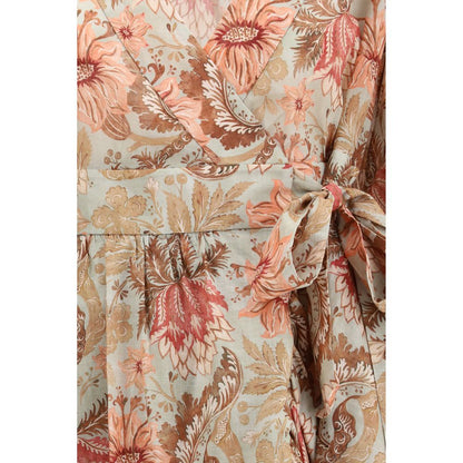 Multicolor Cotton Casual Dress