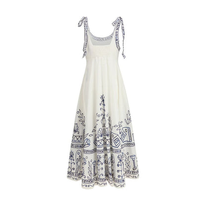 White Linen Casual Dress