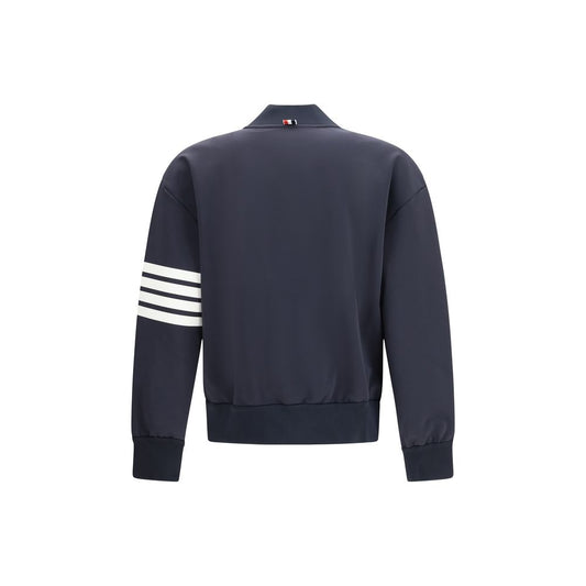 Blue Viscose Bomber