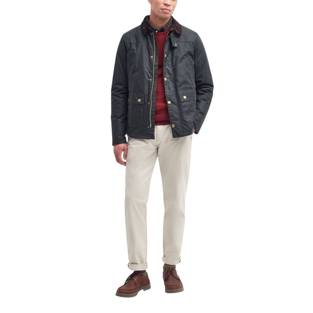 Gray Cotton Shell Jacket