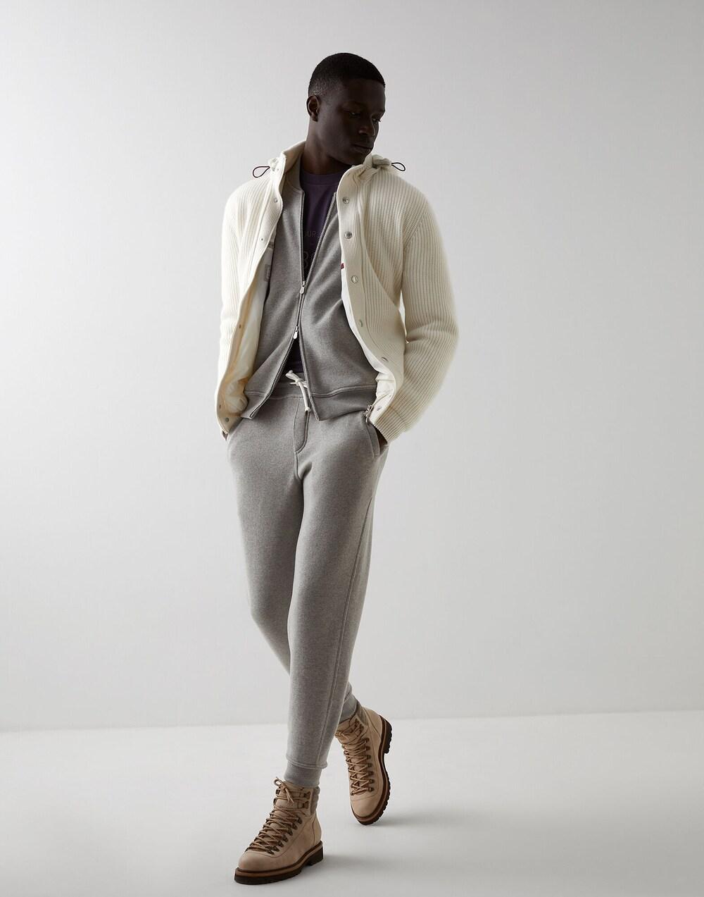 Bicolor Wool Joggers (Workout Pants)