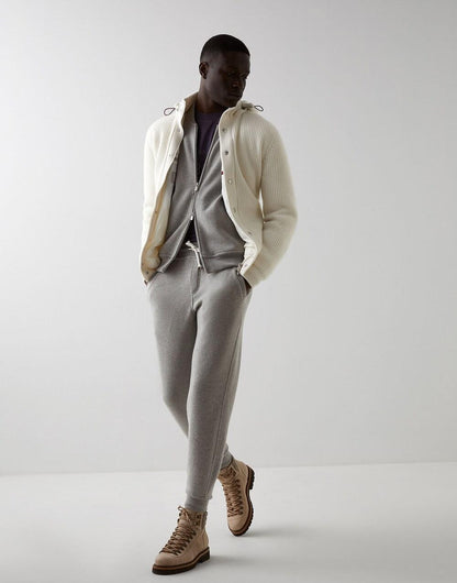 Bicolor Wool Joggers (Workout Pants)