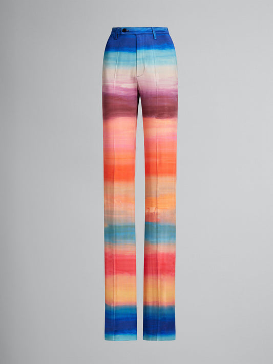 Multicolor Fibres Casual Pants