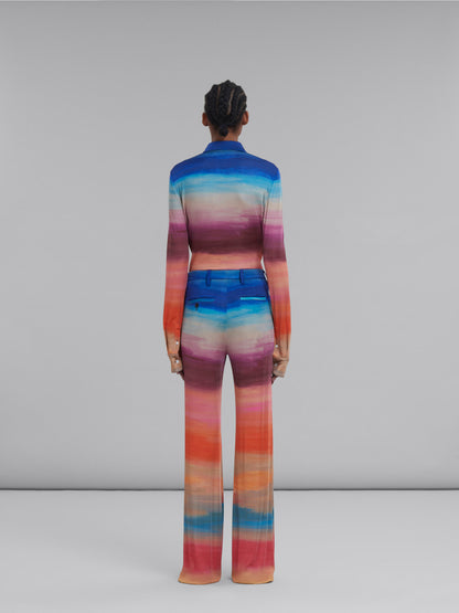 Multicolor Fibres Casual Pants