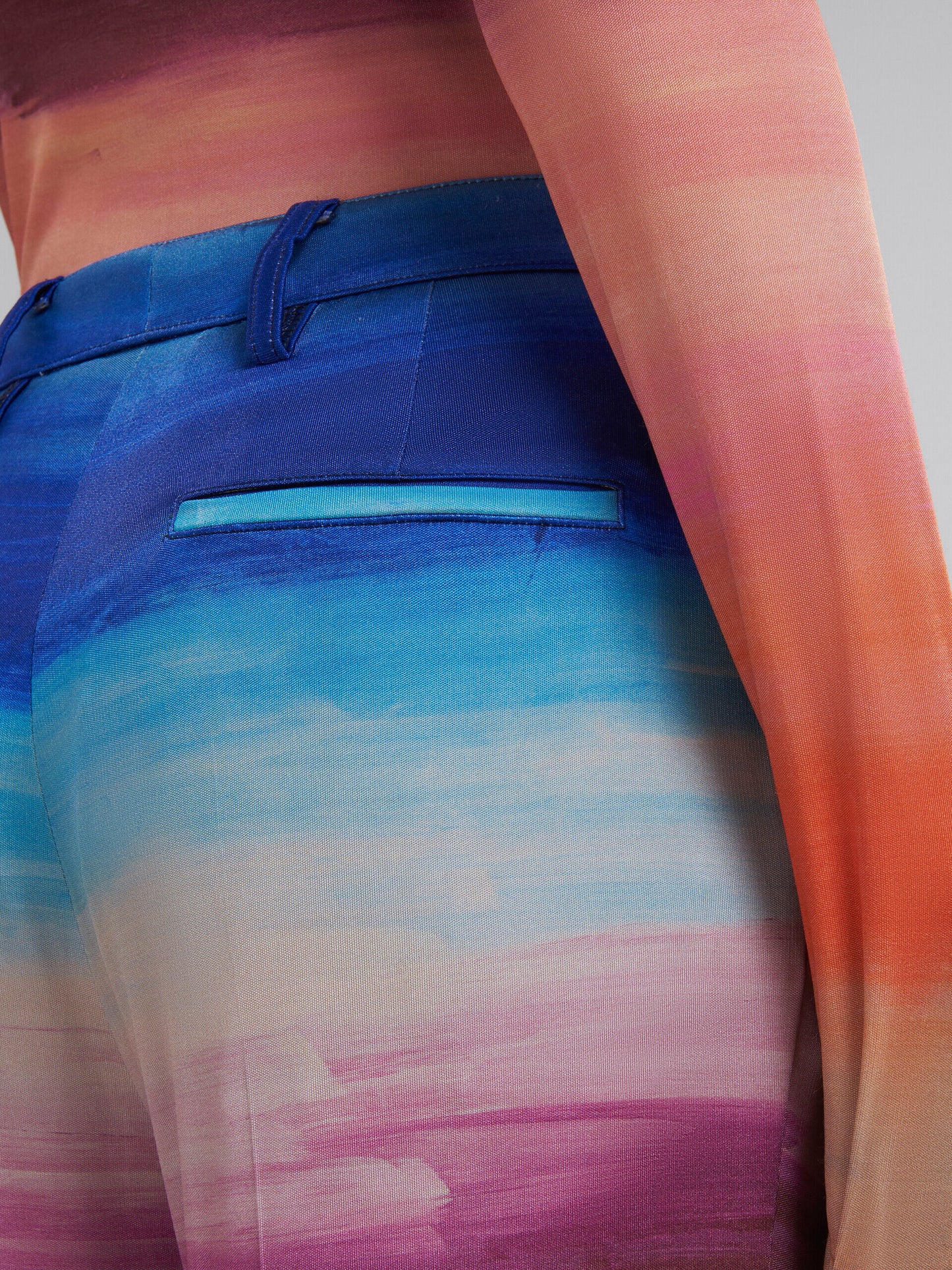 Multicolor Fibres Casual Pants