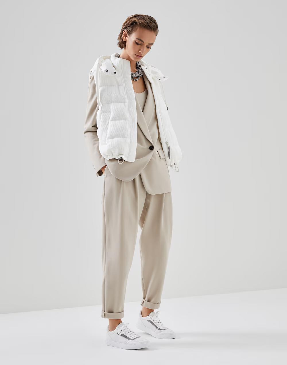 Bicolor Cotton Blazer