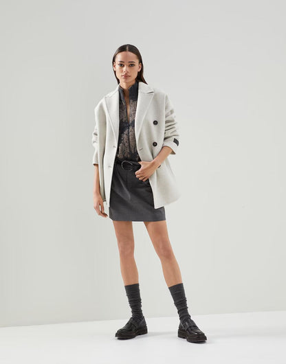 Multicolor Cashmere Coat