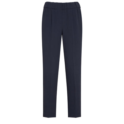 Blue Acetate Casual Pants
