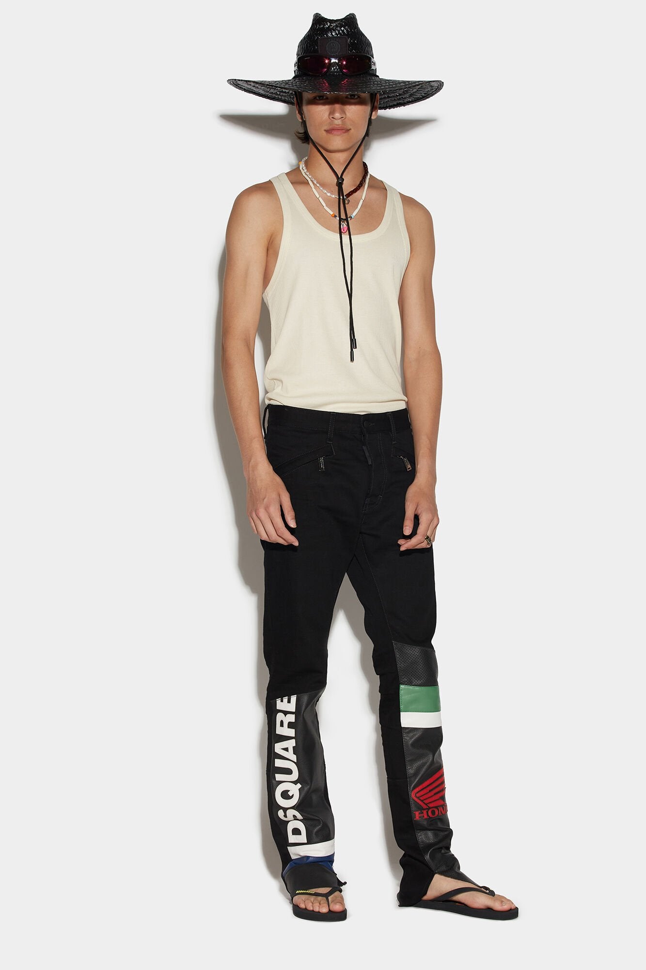 Black Fibres Casual Pants
