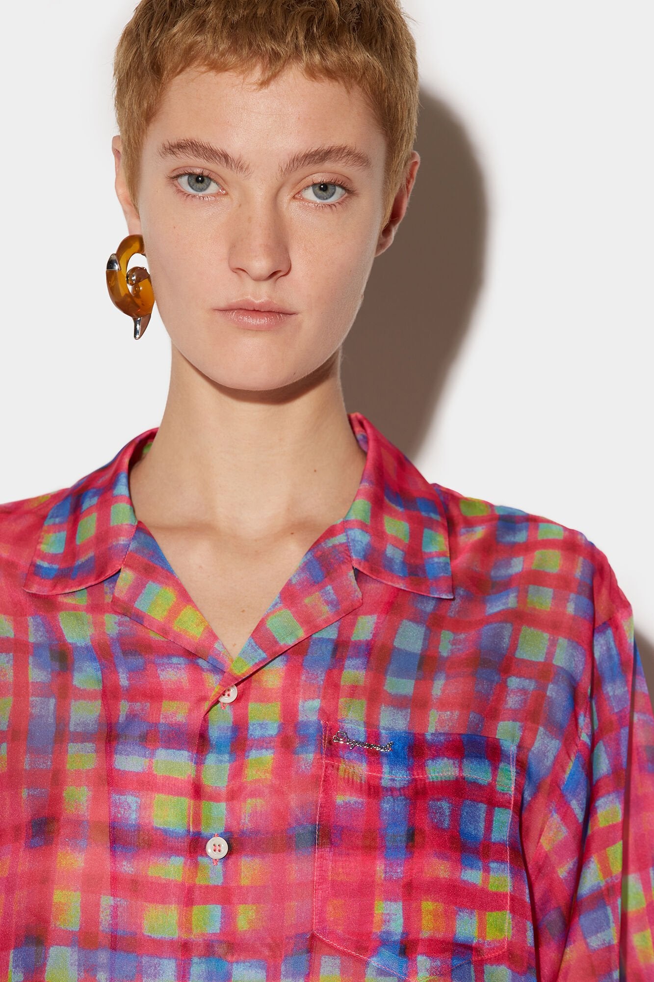 Multicolor Fibres Pattern Shirt