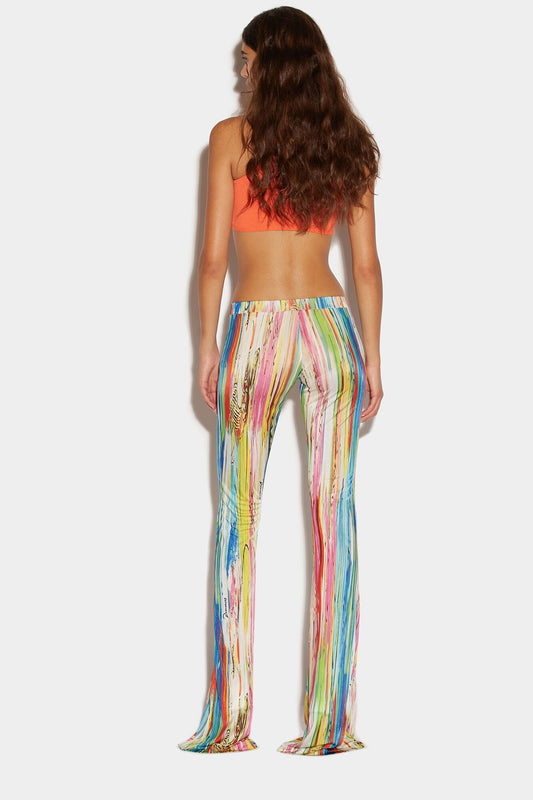 Multicolor Fibres Casual Pants