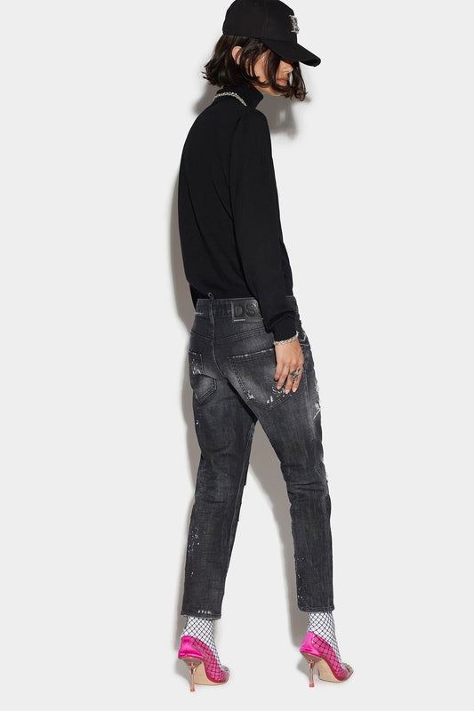Black Fibres Casual Pants