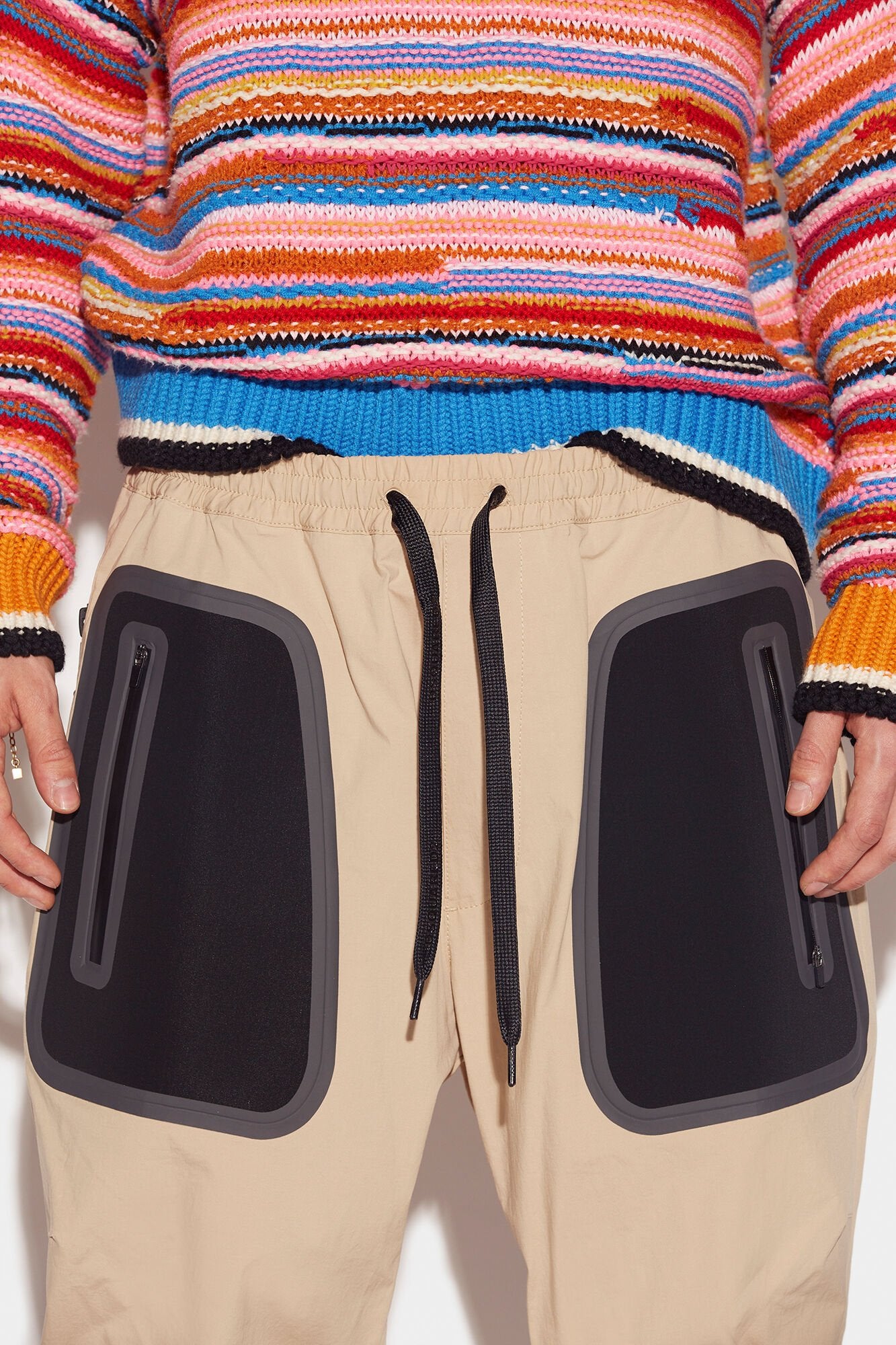 Beige Fibres Sweatshirt