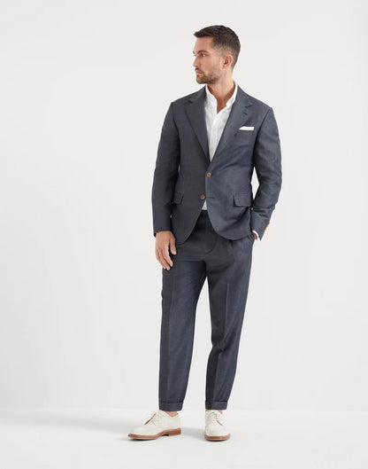 Gray Wool Two-Piece Suit