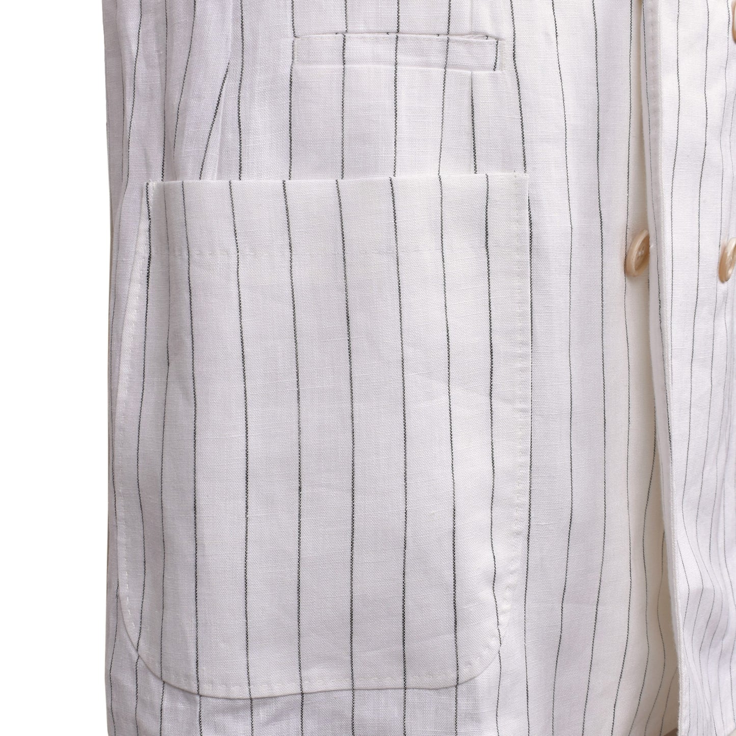 White Linen Two-Piece Suit