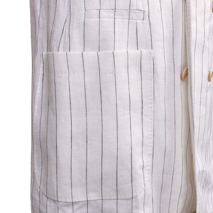 White Linen Two-Piece Suit