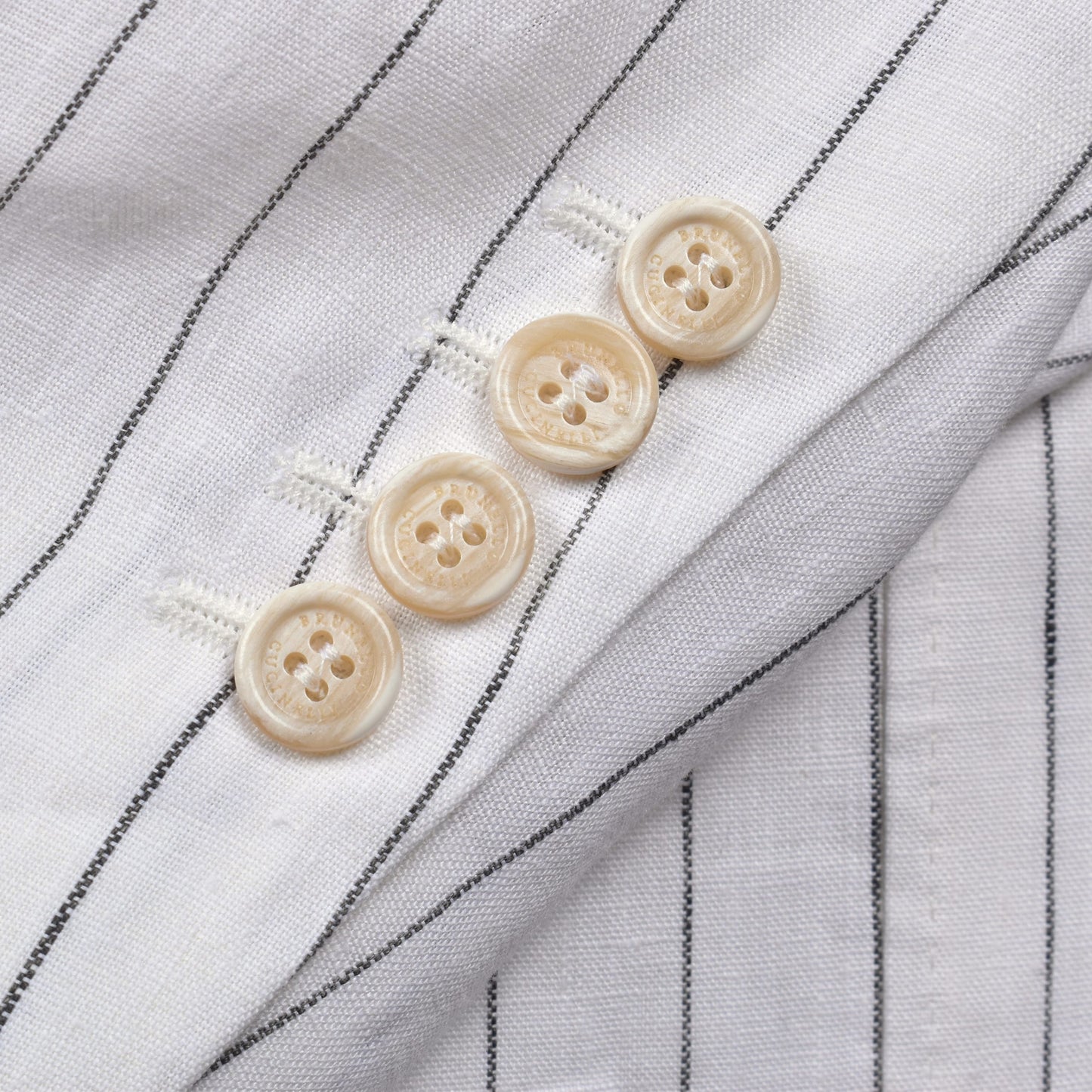 White Linen Two-Piece Suit