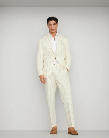 Bicolor Wool Two-Piece Suit