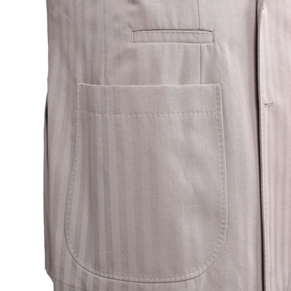 Brown Cotton Two-Piece Suit