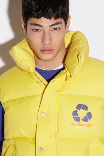Yellow Fibres Sleveless Jacket