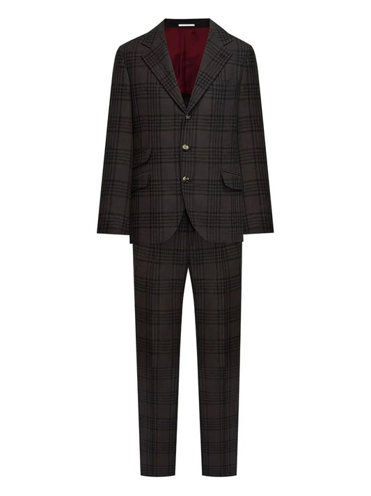 Brown Wool Two-Piece Suit