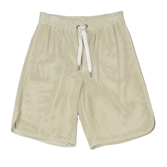 White Leather Joggers (Workout Pants)