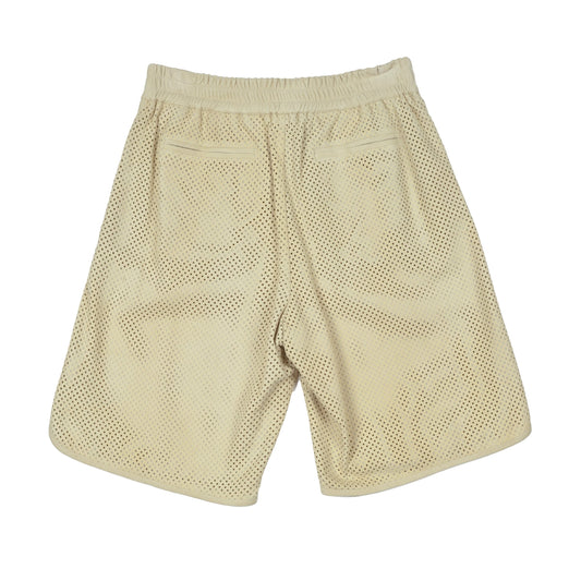 White Leather Joggers (Workout Pants)