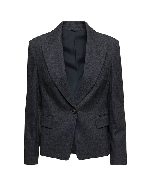 Gray Wool Blazer