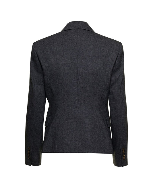 Gray Wool Blazer