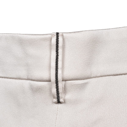 Yellow Acetate Dress Pants