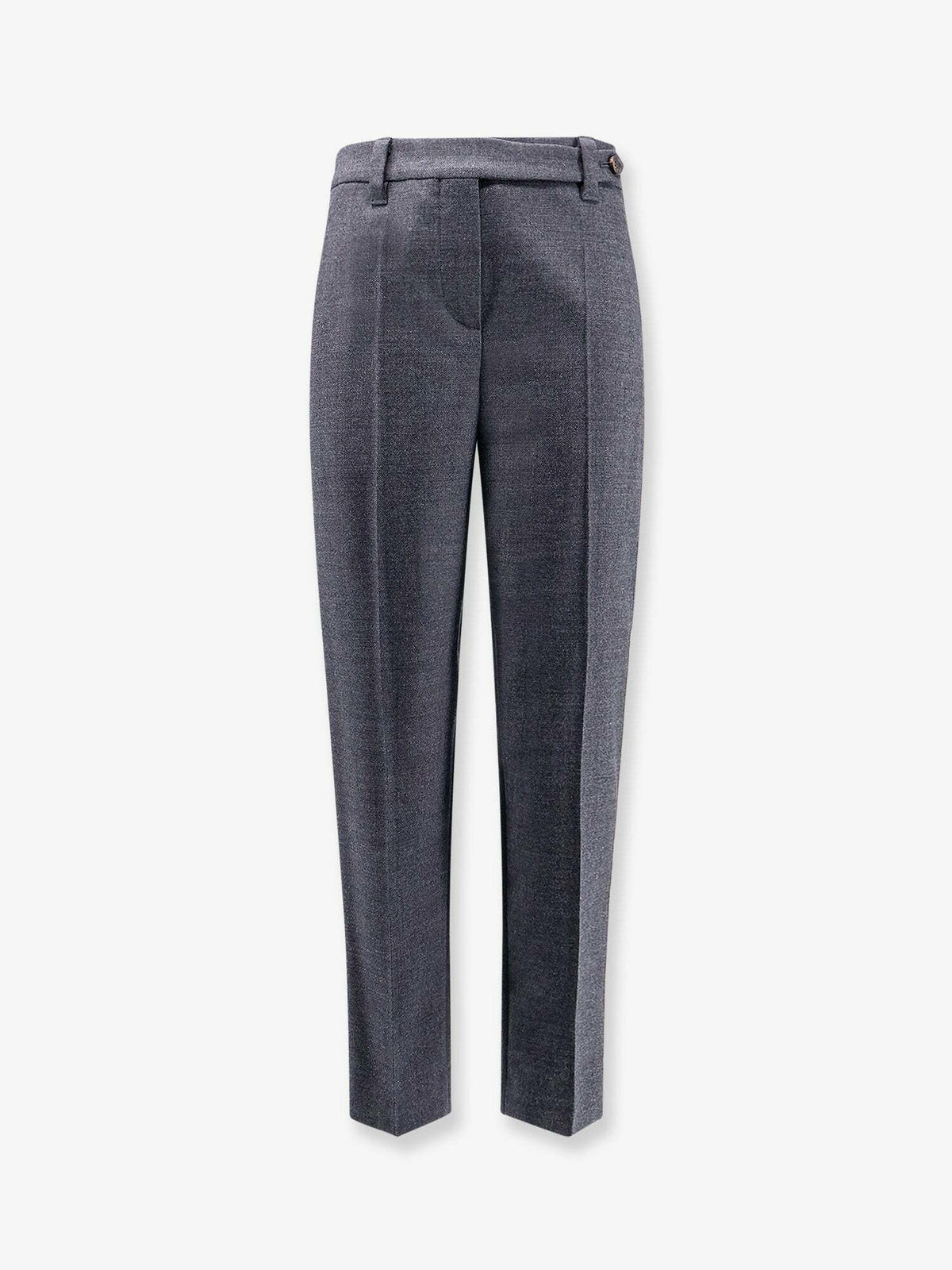 Gray Wool Casual Pants