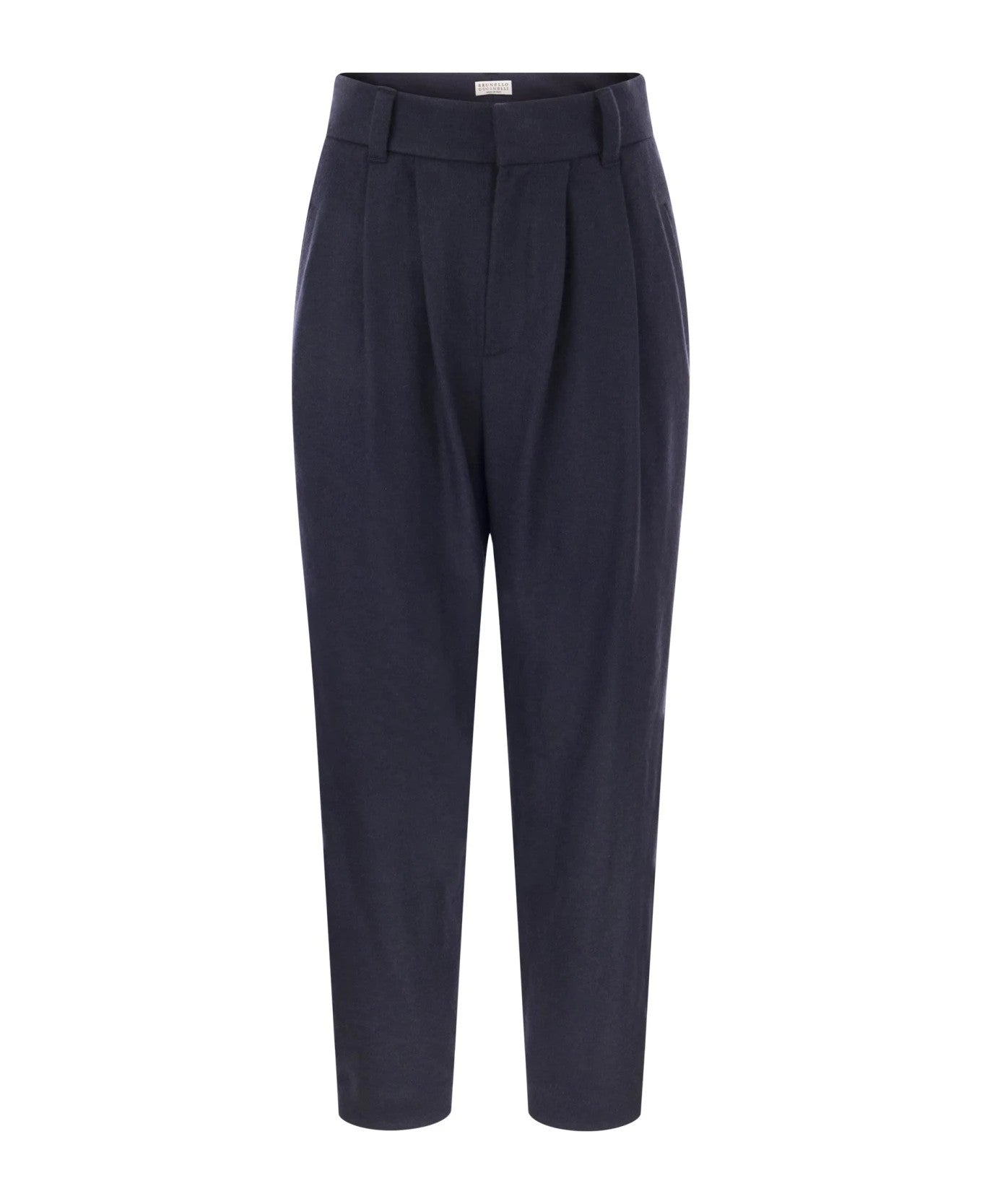 Blue Cashmere Casual Pants