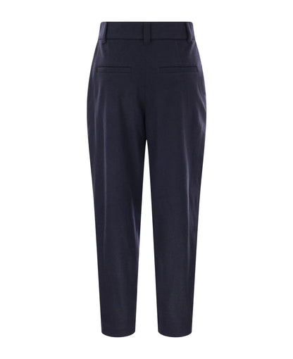 Blue Cashmere Casual Pants
