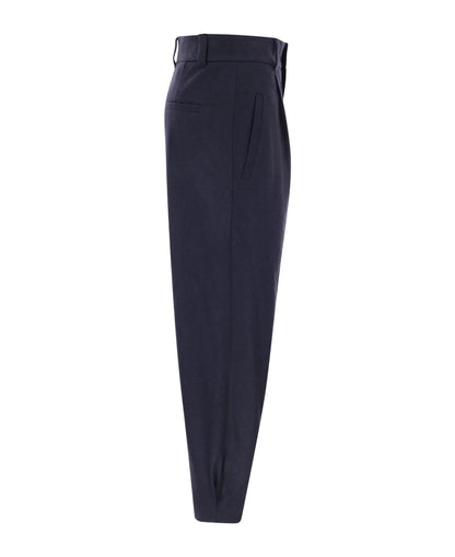Blue Cashmere Casual Pants