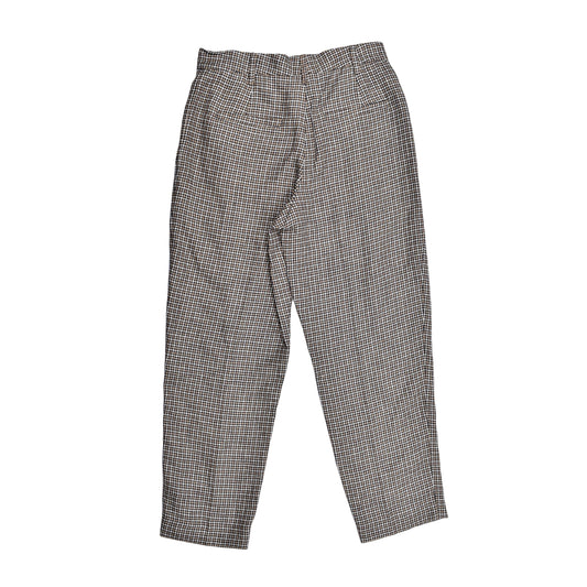 Beige Linen Casual Pants