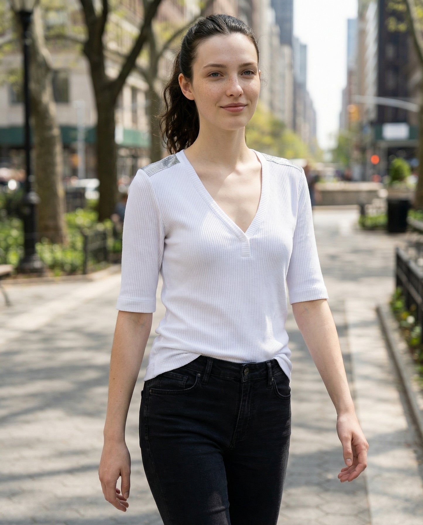 White Cotton T-Shirt