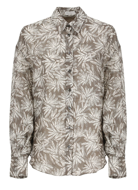 Multicolor Silk Pattern Shirt